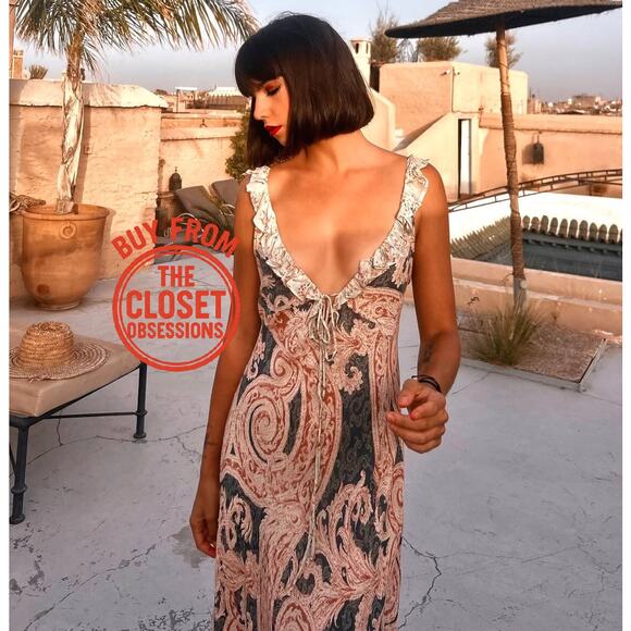 RARE!!! ZARA BLOGGER FAVE!!! Printed Dress with Ruffle Trims NWT - Picture 10 of 16